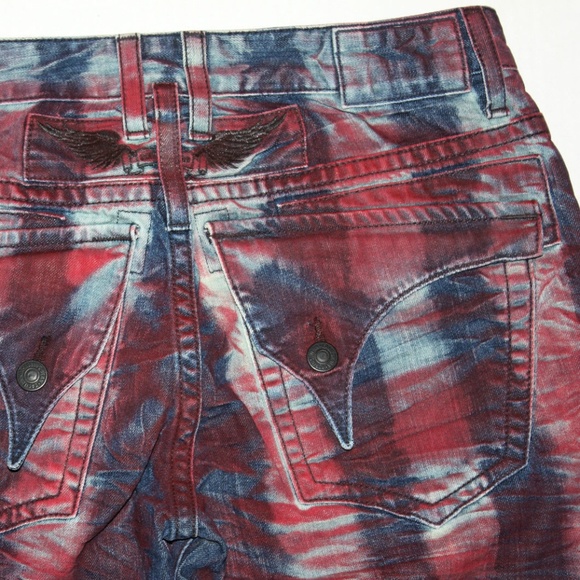 Robin's Jean Jeans New Mens Robins Jean Prisoner Red Straight Jeans